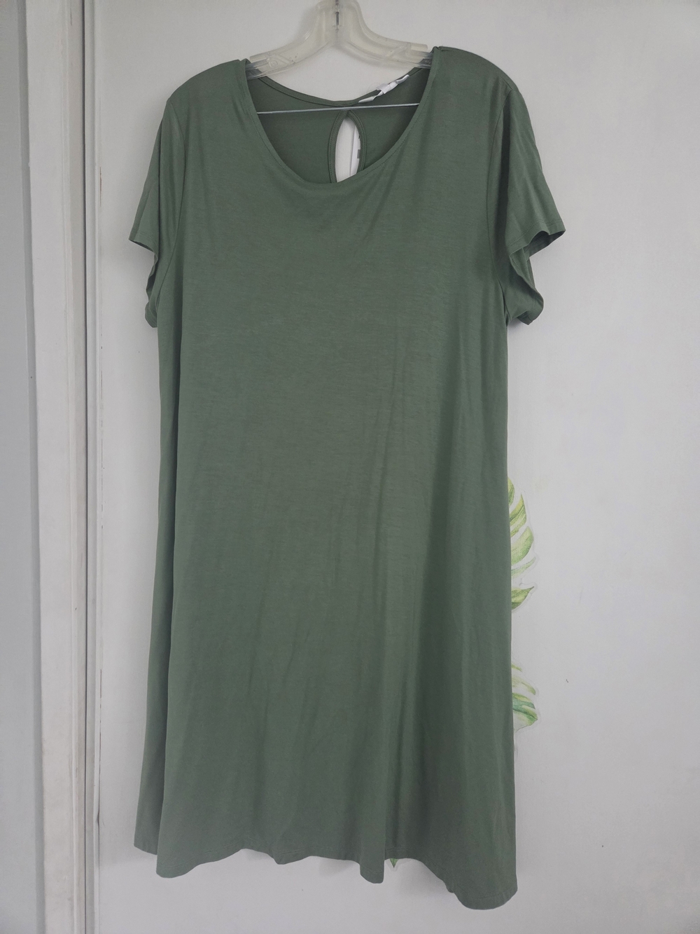 Northern Reflections Olive Green Tee Dress